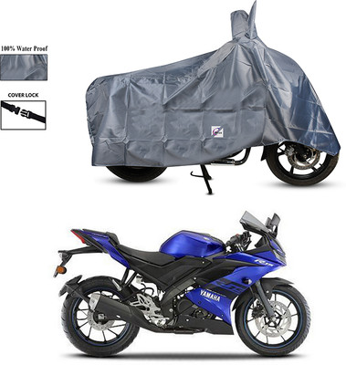 EGAL Waterproof Two Wheeler Cover for Yamaha(YZF R15 V3, Grey)