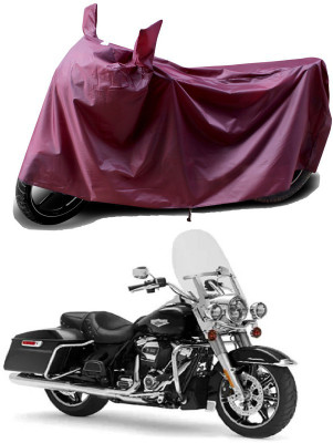 THE REAL ARV Waterproof Two Wheeler Cover for Harley Davidson(Road King, Maroon)