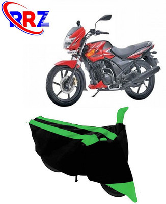 RRZ Waterproof Two Wheeler Cover for TVS(Flame DS 125, Black, Green)