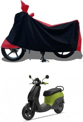 KEDIT Two Wheeler Cover for Ola(Scooty, Red)