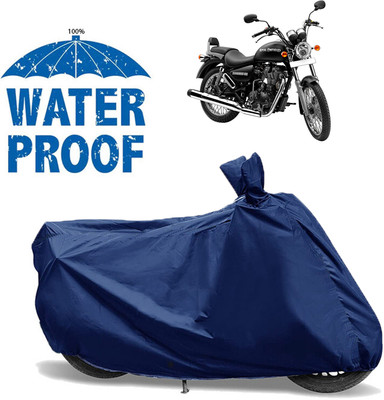 OliverX Waterproof Two Wheeler Cover for Royal Enfield(Thunderbird 500, Blue)