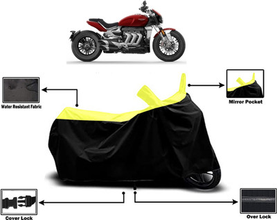 Amexride Two Wheeler Cover for Triumph(Rocket III, Yellow)