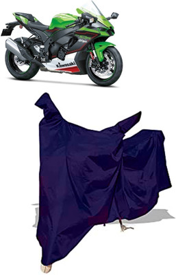 Amexride Two Wheeler Cover for Kawasaki(Ninja ZX 10R, Blue)