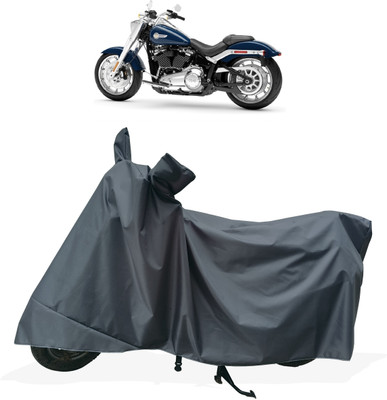 Tricway Two Wheeler Cover for Harley Davidson(Fat Boy, Grey)