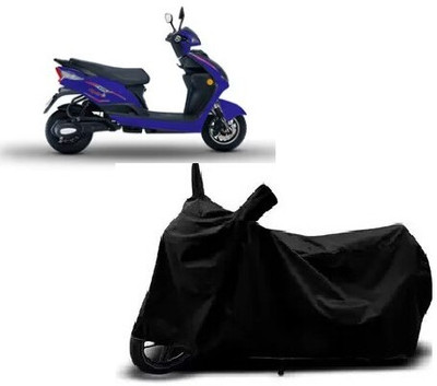 Tritika Waterproof Two Wheeler Cover for Tunwal(Electra, Black)