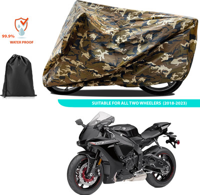 PAGORA Waterproof Two Wheeler Cover for Yamaha(YZF R1M BS6, Yellow)
