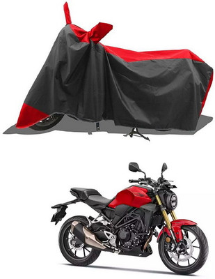 PAGORA Waterproof Two Wheeler Cover for Honda(CB300R, Red, Black)