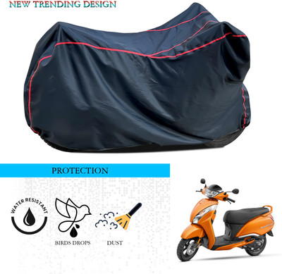 ANTHUB Waterproof Two Wheeler Cover for TVS(Jupiter 125, Black)