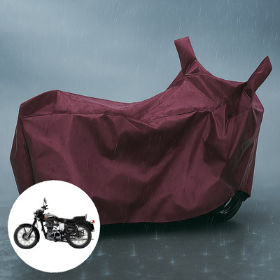 PAGORA Waterproof Two Wheeler Cover for Royal Enfield(Bullet 350 Twinspark, Maroon)