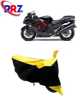 RRZ Waterproof Two Wheeler Cover for Kawasaki(Ninja ZX-14R, Black, Yellow)