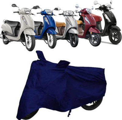 NG Auto Front Two Wheeler Cover for Suzuki(Access, Blue)