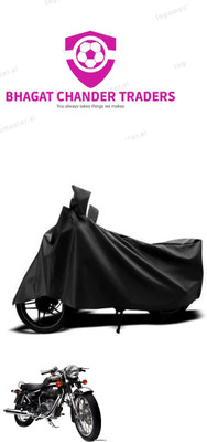 bhagat chander traders Waterproof Two Wheeler Cover for Royal Enfield(Bullet, Black)