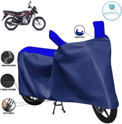 MADAFIYA Waterproof Two Wheeler Cover for Bajaj(Platina, Blue, Multicolor)