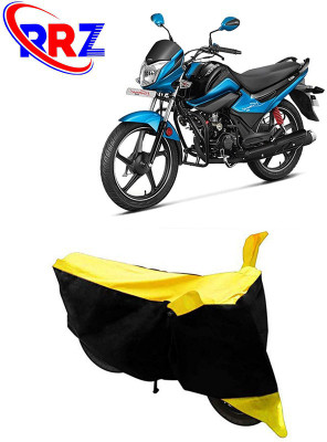 RRZ Waterproof Two Wheeler Cover for Hero(Splendor I Smart, Black, Yellow)