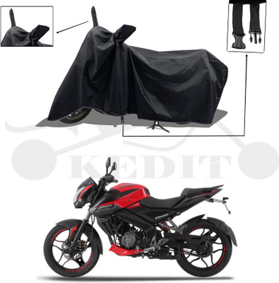 KEDIT Two Wheeler Cover for Bajaj(Pulsar 200NS FI, Black)
