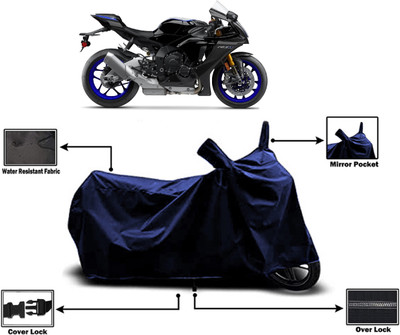 Amexride Two Wheeler Cover for Yamaha(YZF R1M BS6, Blue)
