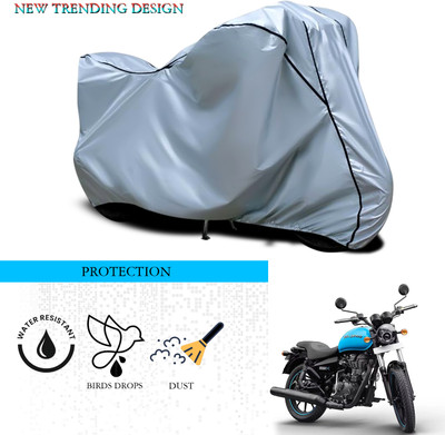 ANTHUB Waterproof Two Wheeler Cover for Royal Enfield(Thunderbird 500, Silver)