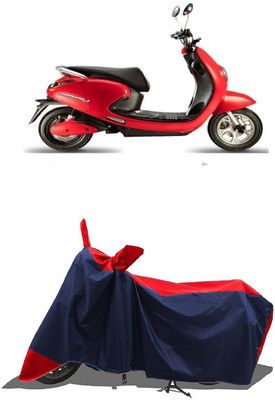 SUGASHRI Waterproof Two Wheeler Cover for Evolet(Pony BS6, Red, Blue)