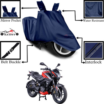 KEDIT Two Wheeler Cover for Bajaj(Pulsar NS125, Blue)