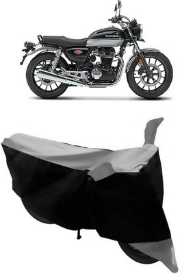 GANPRA Two Wheeler Cover for Honda(Hness CB350, Black, Grey)
