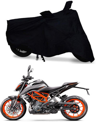 DeepShakshi AUTOMOTIVE Two Wheeler Cover for KTM(Duke 390, Black)