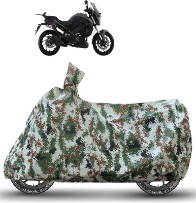 Caronix Waterproof Two Wheeler Cover for Bajaj(Dominar 400, Green)