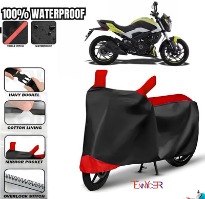 TENNYCER Waterproof Two Wheeler Cover for Bajaj(Dominar 250, Red, Black)