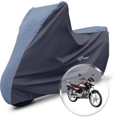 Neodrift Two Wheeler Cover for Hero(HF Deluxe i3s, Blue, Black)