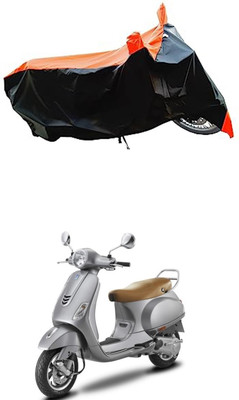 VESMEI Two Wheeler Cover for TVS(Victor, Orange)