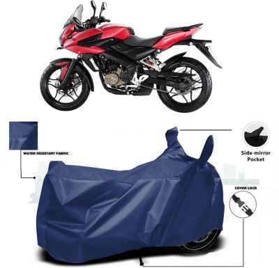 WMIZEXA Waterproof Two Wheeler Cover for Bajaj(Pulsar AS 150, Blue)