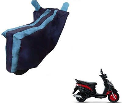 MMSSTAR Waterproof Two Wheeler Cover for Mahindra(Rodeo, Black, Blue)