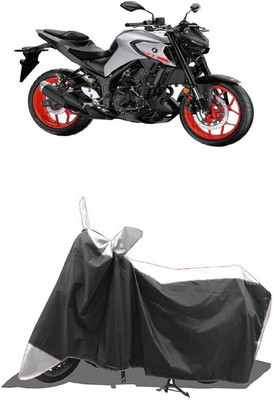 SUGASHRI Waterproof Two Wheeler Cover for Yamaha(MT-03, White, Black)