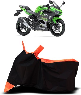 VESMEI Two Wheeler Cover for Kawasaki(Ninja 300 BS6, Orange)