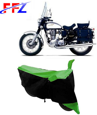 FFZ Two Wheeler Cover for Royal Enfield(Machismo 350, Black, Green)