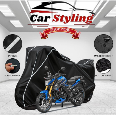 OliverX Waterproof Two Wheeler Cover for Honda(Hornet 2.0, Black, White)