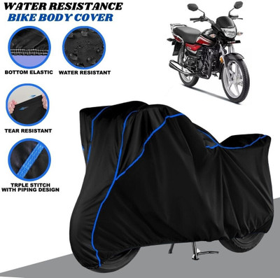 SRP PRODUCT Waterproof Two Wheeler Cover for Honda(CD 110 Dream, Black, Blue)
