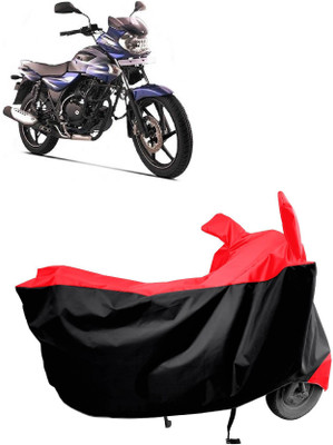 KEDIT Two Wheeler Cover for Bajaj(Discover 135, Red)