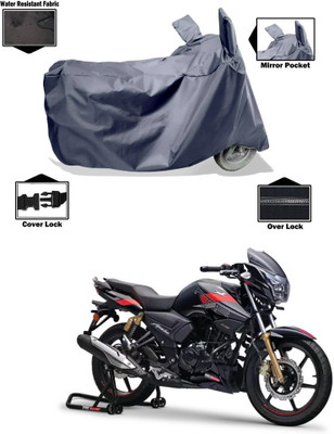 CODOKI Waterproof Two Wheeler Cover for TVS(Apache RTR 180, Grey)