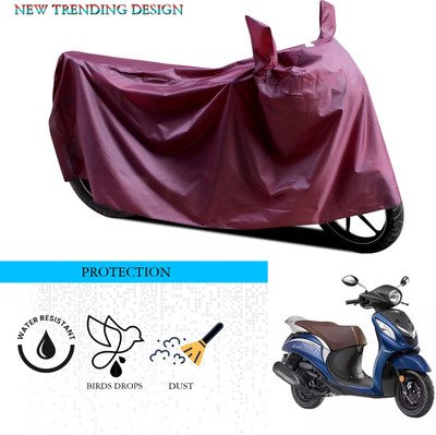 SnehaSales Waterproof Two Wheeler Cover for Yamaha(Fascino, Maroon)