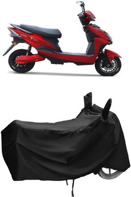 Autoprime Two Wheeler Cover for Techo Electra(Raptor BS6, Black)