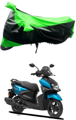MMSSTAR Waterproof Two Wheeler Cover for Yamaha(Ray-ZR 125FI, Green, Black)