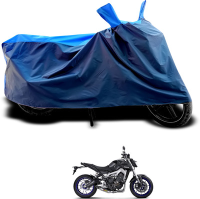 PAGORA Waterproof Two Wheeler Cover for Yamaha(MT-09, Black, Blue)