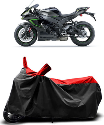 MMSSTAR Waterproof Two Wheeler Cover for Kawasaki(Ninja 650 BS6, Red, Black)