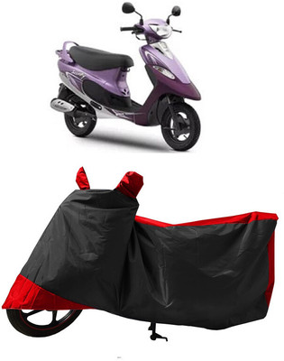GROFATIK Two Wheeler Cover for TVS(Pep Plus, Red)