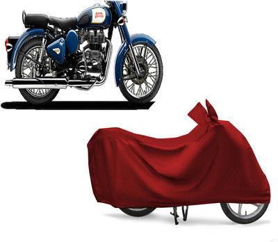 EGAL Two Wheeler Cover for Royal Enfield(Bullet 350, Maroon)