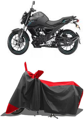 GROFATIK Two Wheeler Cover for Yamaha(FZS-FI V3 BS6, Red)