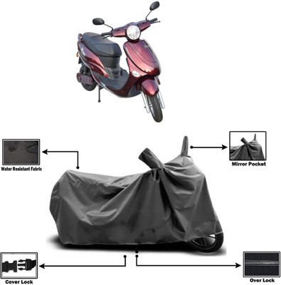 Amexride Two Wheeler Cover for Avon(E Star BS6, Grey)