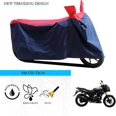 ANTHUB Waterproof Two Wheeler Cover for Bajaj(Pulsar 125, Black, Red)