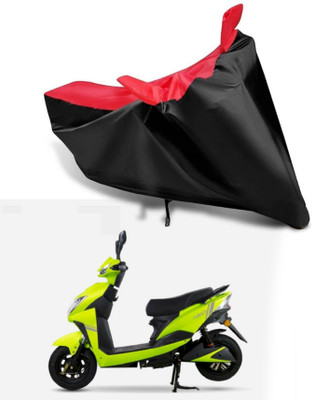 KEDIT Two Wheeler Cover for Techo Electra(Red, Black)