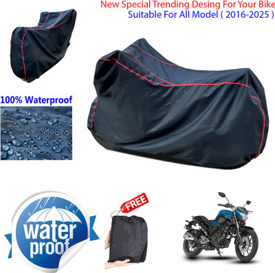 AUTOCAD Waterproof Two Wheeler Cover for Yamaha(FZ16, Black)